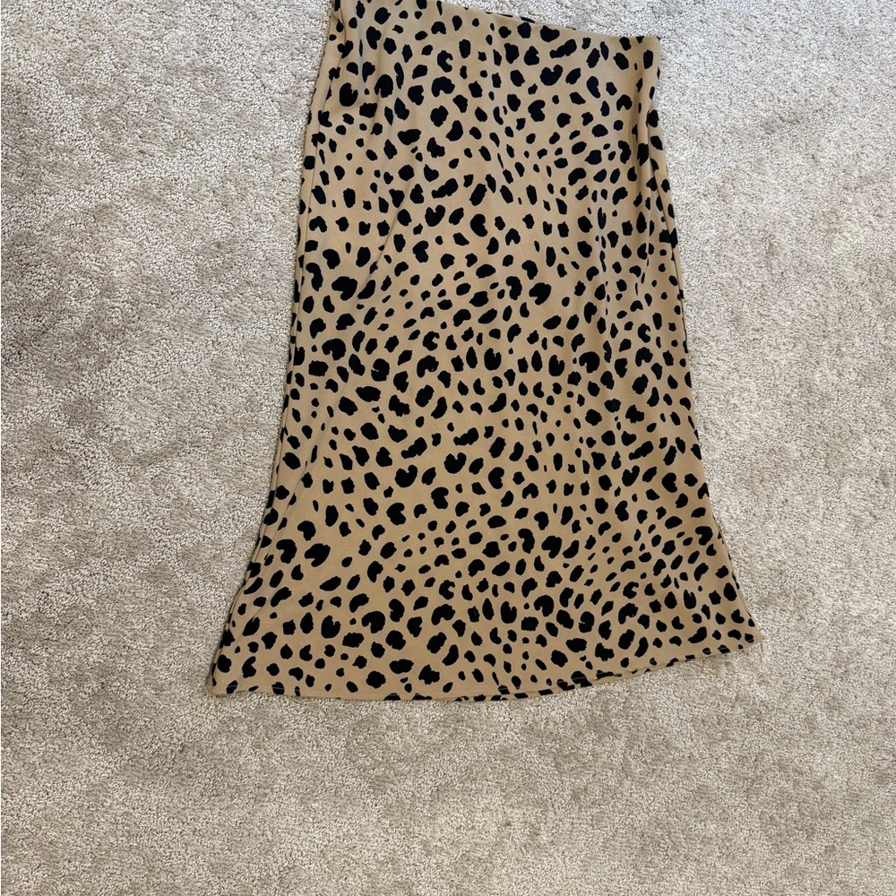 Rachel Zoe Black and Tan Midi Pencil Skirt for Night Out
